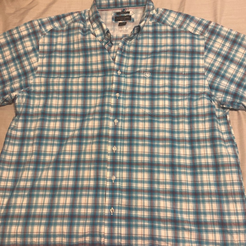 Ariat pro series size XXL short sleeve button up shirt